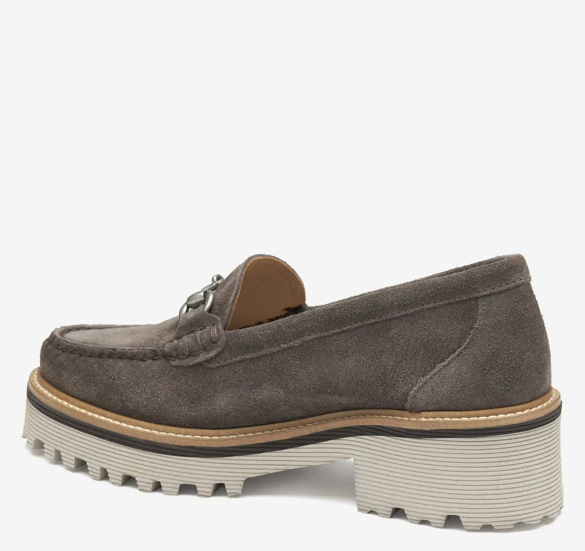 Emmalynn Bit Loafer - Dark Grey Suede