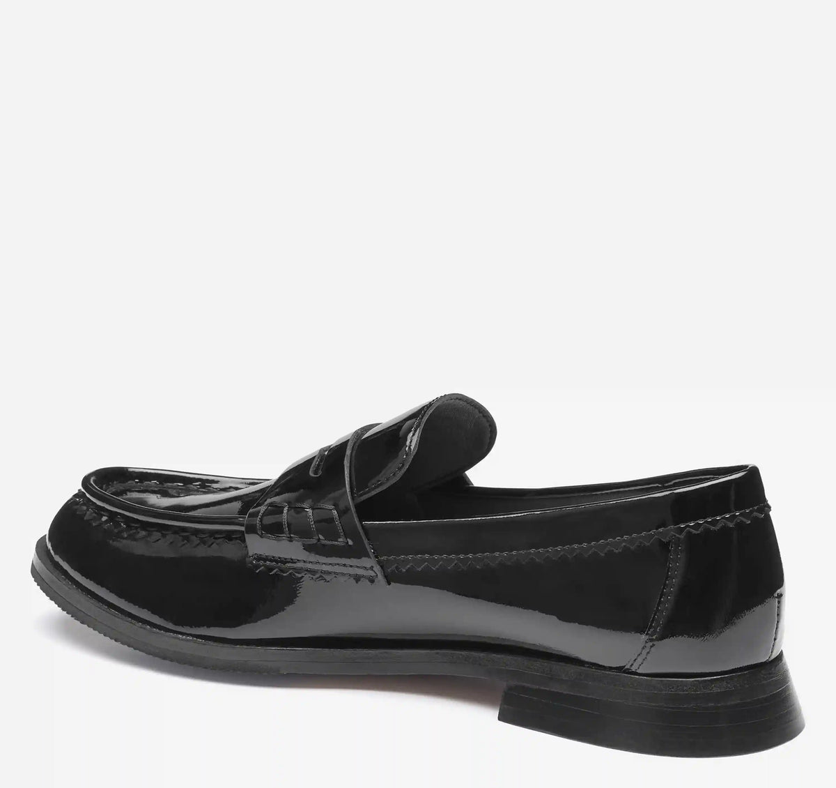 Gillian Penny Loafer - Black Patent Leather