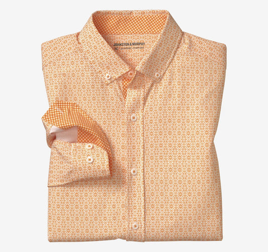 Game Day XC+™ Long-Sleeve Football Print Shirt - Orange