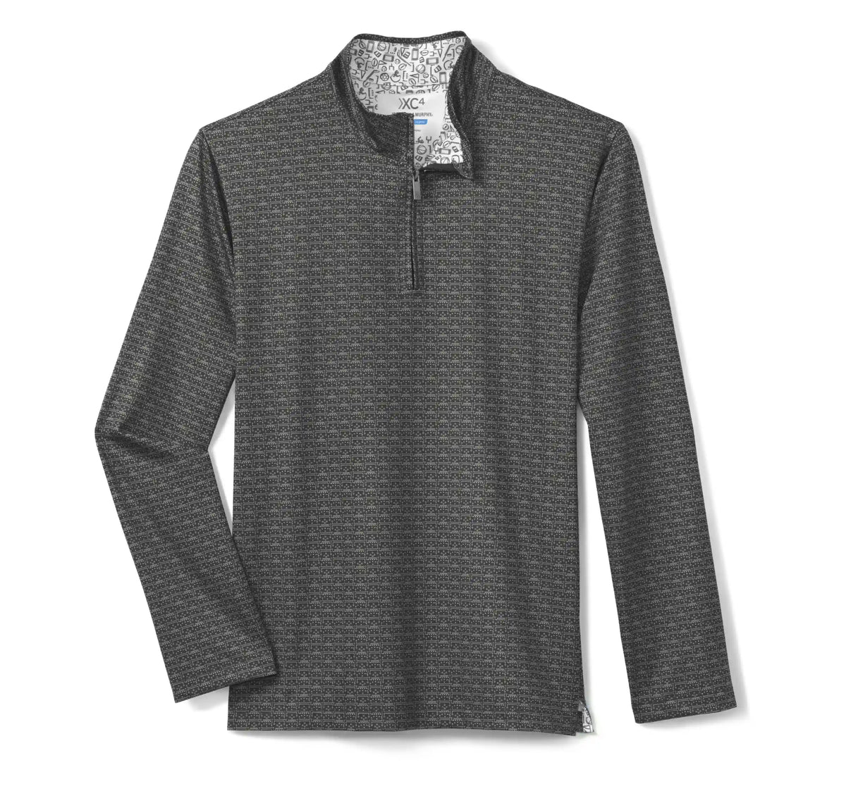 Game Day XC4® Plays Print Quarter-Zip - Black
