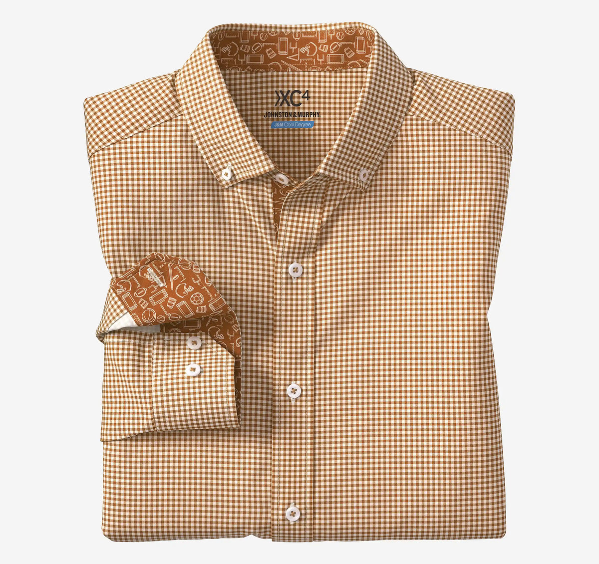 Game Day XC+™ Long-Sleeve Gingham Shirt - Rust
