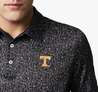 Collegiate XC+­™ Multi Sport Print Polo - University of Tennessee - Black