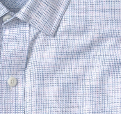Ovation Non-Iron Dress Shirt - Pink Cross Hatch