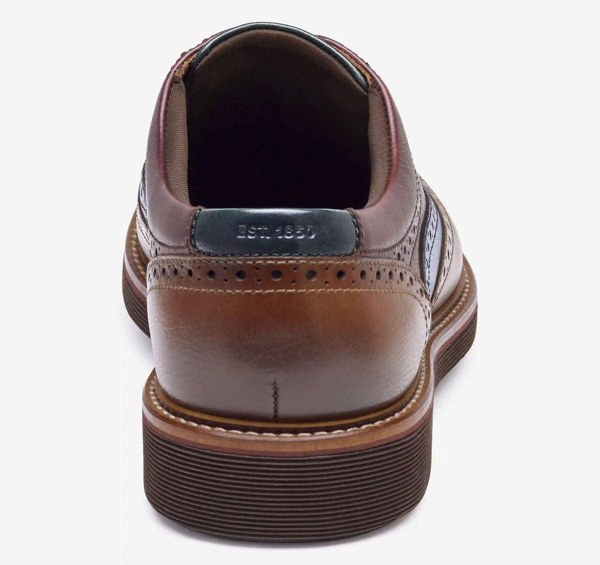 Tyson Wingtip - Tan/Navy/Burgundy Hand-Finished Full-Grain Leather