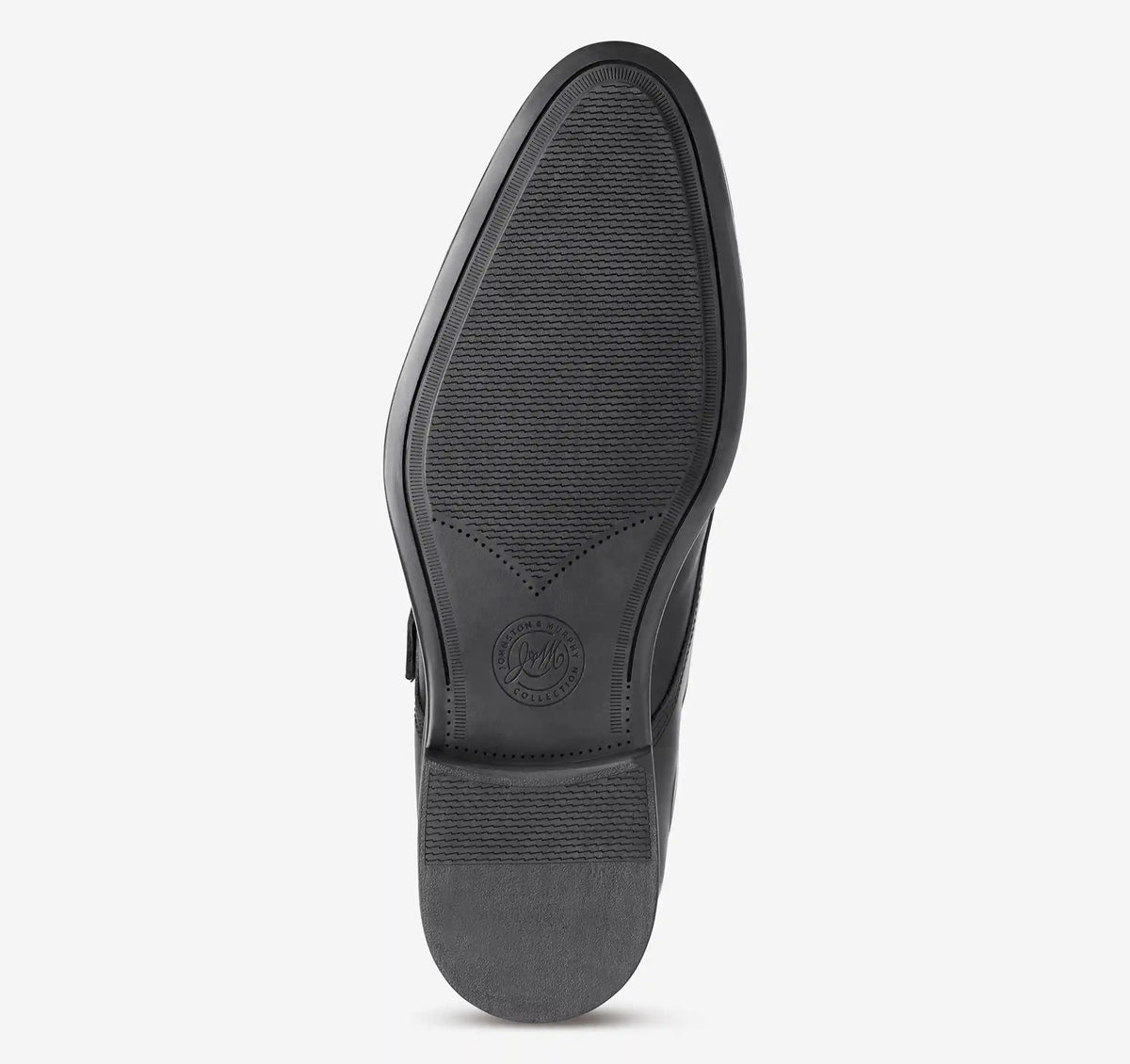 Redford Single Buckle Monk - Black Full-Grain Leather