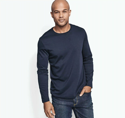 Essential Long-Sleeve Tee - Navy