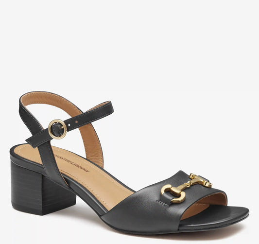 Edith Bit Sandal - Black Glove Leather