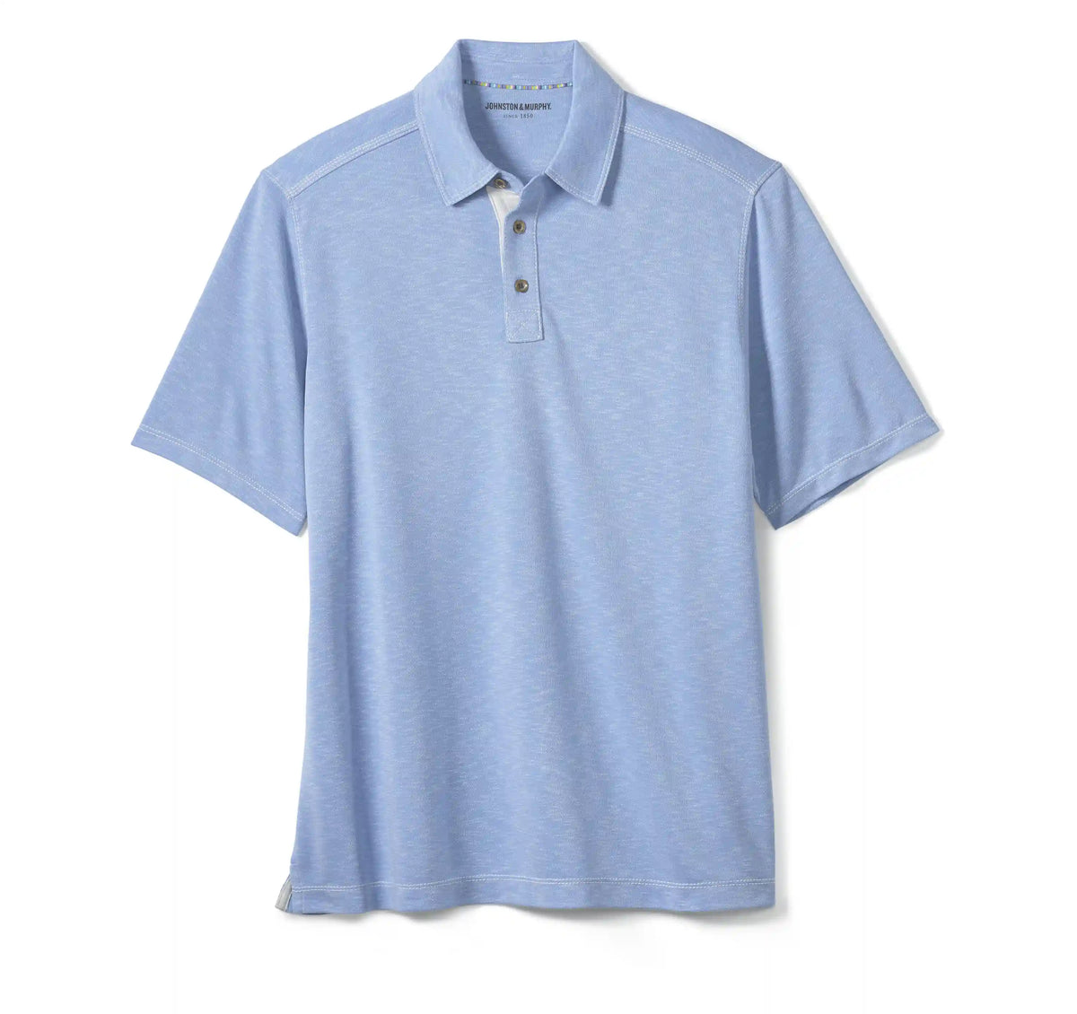 Vintage Slub Polo - Light Blue