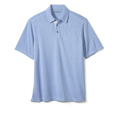 Vintage Slub Polo - Light Blue