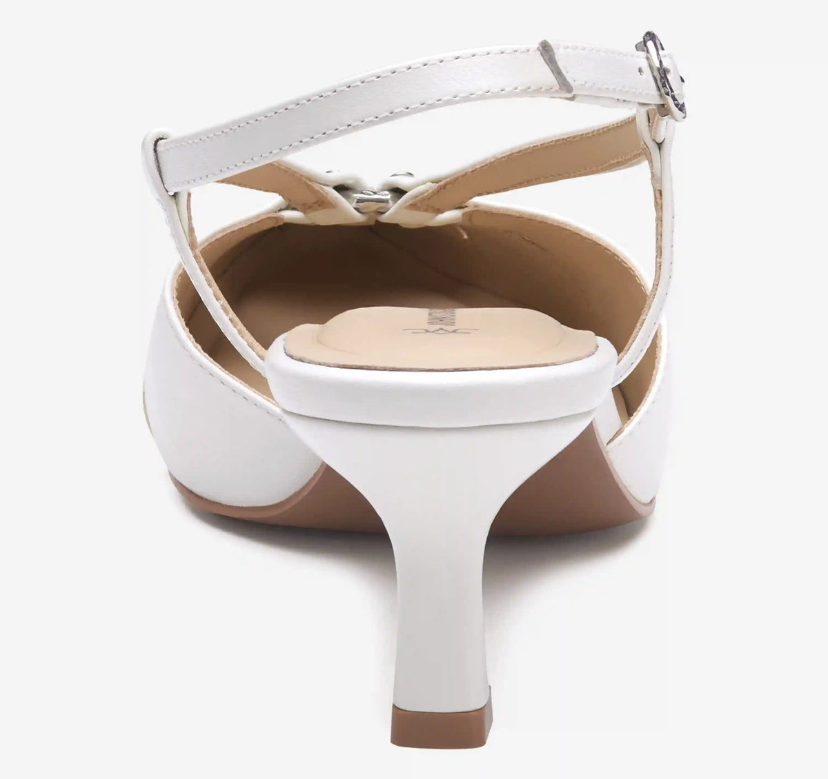 Lindsey Ring Slingback - White Mutli Glove Leather