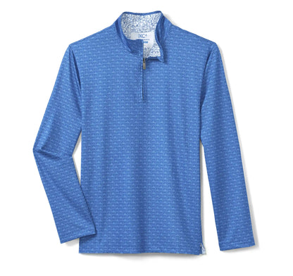 Game Day XC4® Plays Print Quarter-Zip - Royal