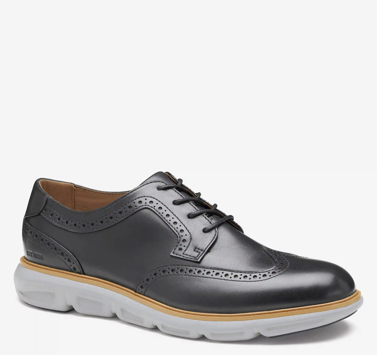 Larkin Wingtip - Black Italian Calfskin