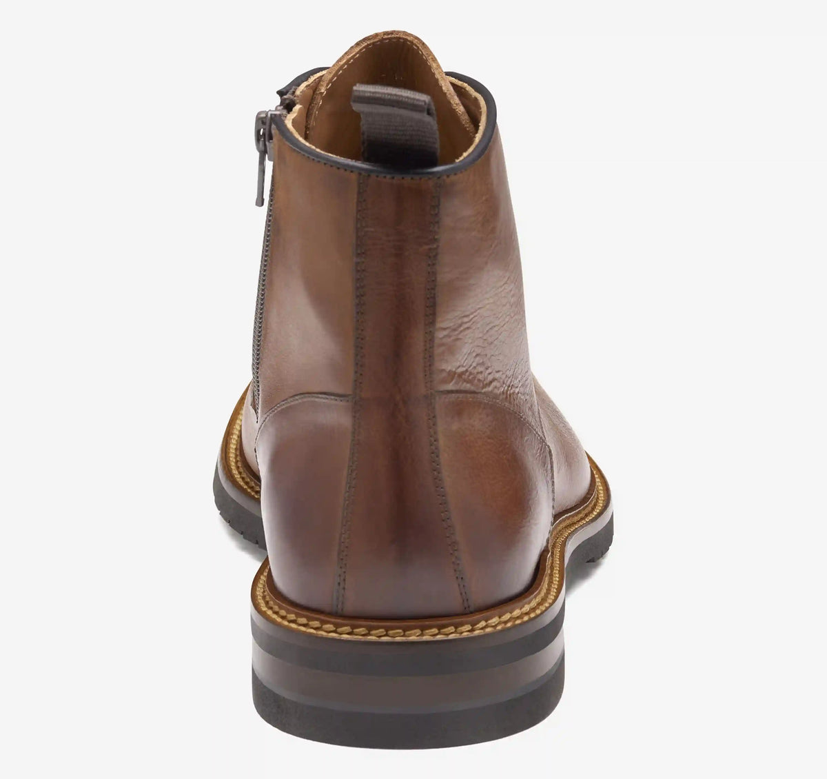 Hartford Plain Toe Boot - Tan Italian Calfskin