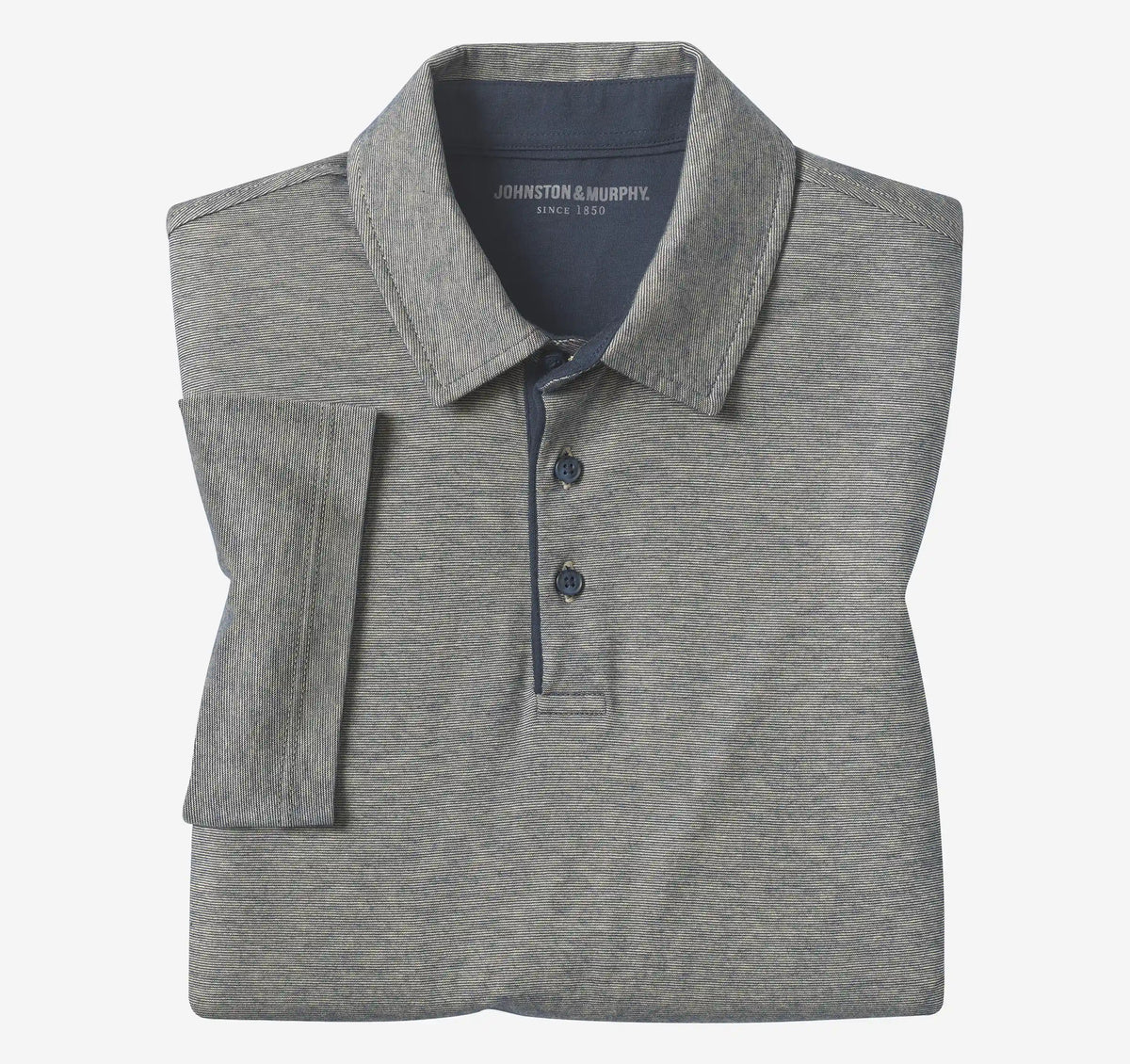 Fine-Stripe Polo - Tan
