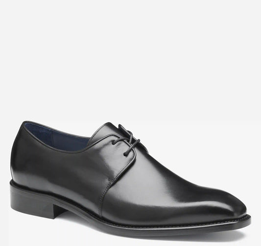 Larson 2-Eye Plain Toe - Black Italian Calfskin
