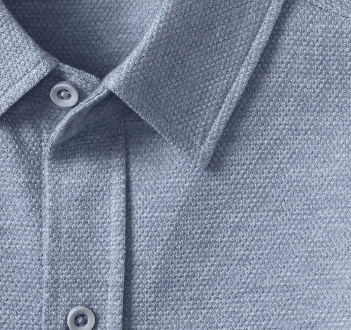 Bennett Short-Sleeve Shirt - Light Blue Honeycomb