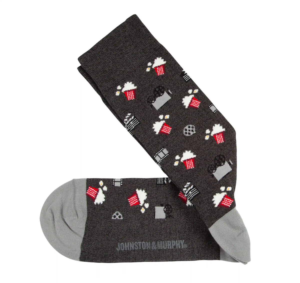 Novelty Socks - Charcoal Movie Night