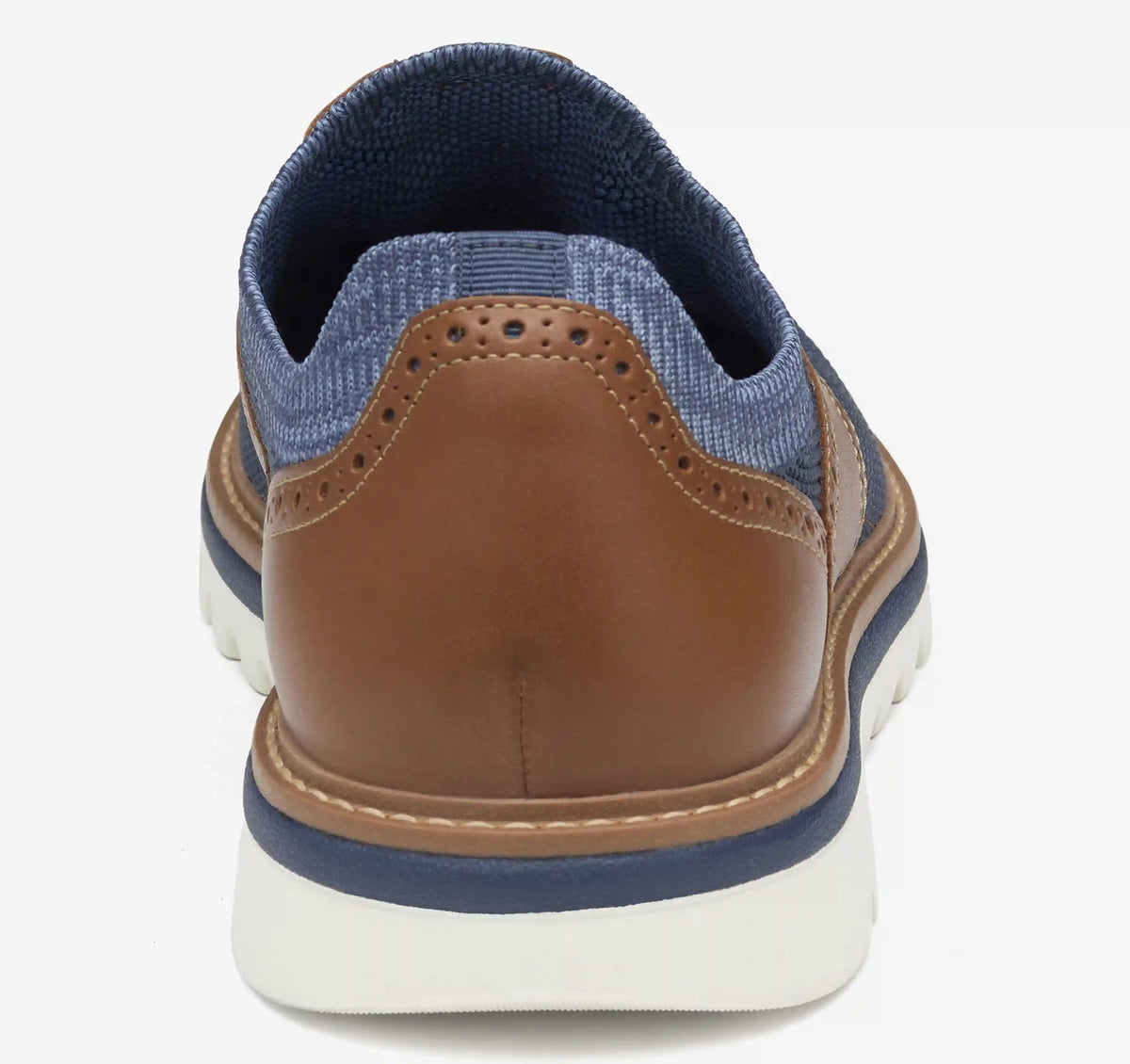 Braydon Knit Saddle - Navy Knit/Tan Full Grain