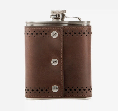 Jack Daniel’s x J&M 175th Leather-Wrapped Flask - Brown