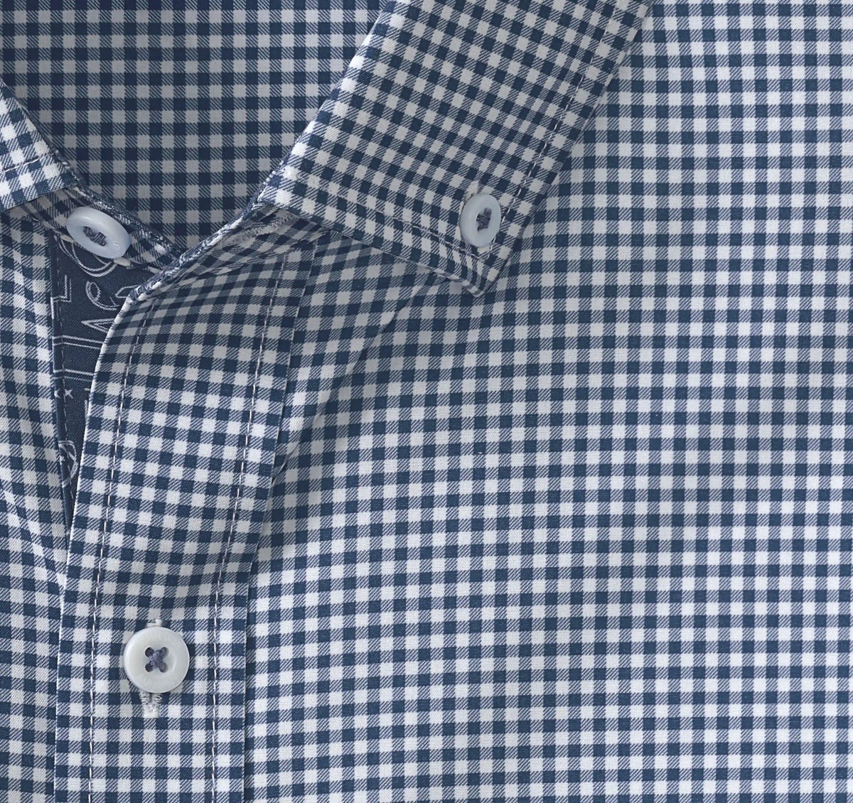 Game Day XC+™ Long-Sleeve Gingham Shirt - Navy
