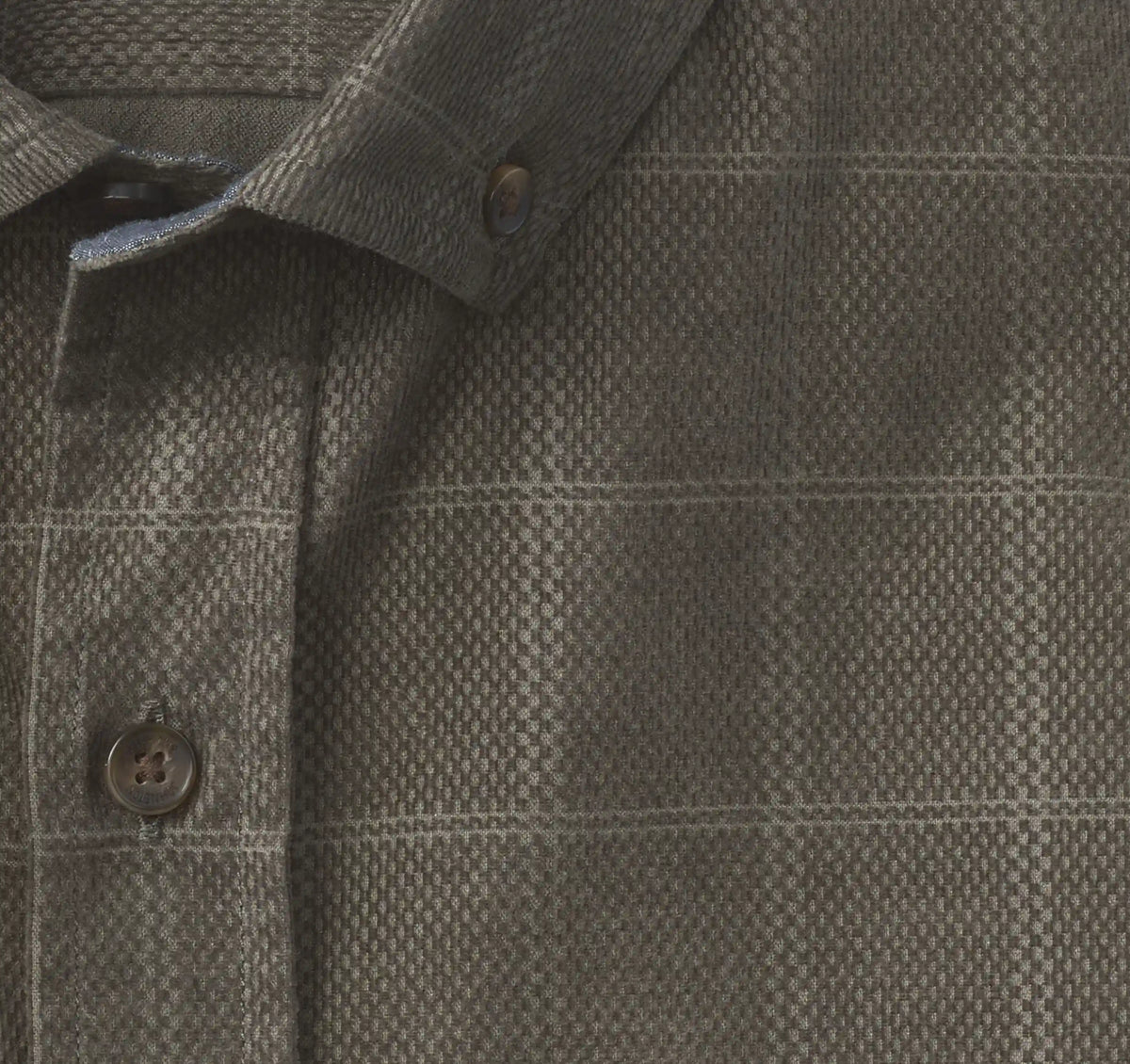 Sherwood Corduroy Shirt - Olive Plaid