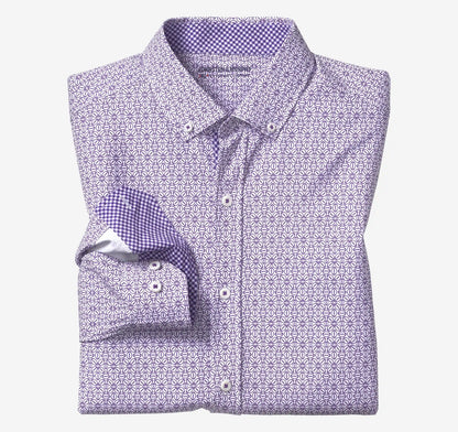 Game Day XC+™ Long-Sleeve Football Print Shirt - Purple
