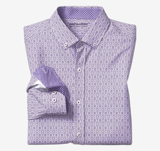 Game Day XC+™ Long-Sleeve Football Print Shirt - Purple