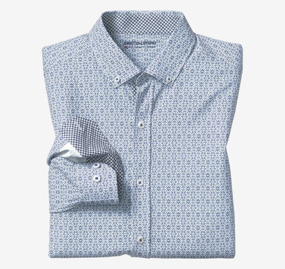 Game Day XC+™ Long-Sleeve Football Print Shirt - Navy
