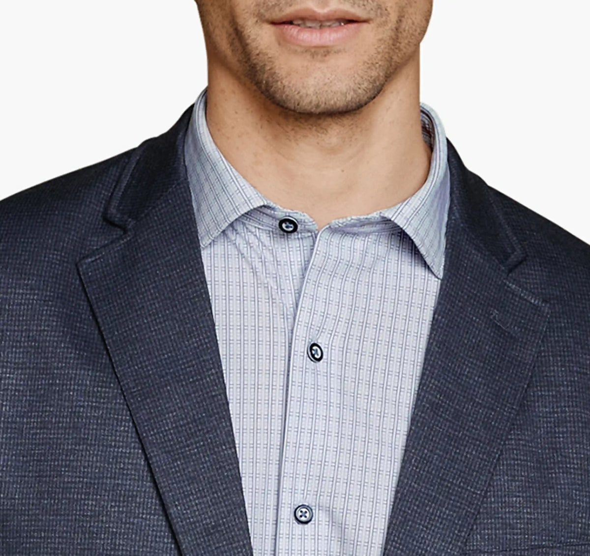 XC Flex® Pinnacle Knit Blazer - Navy Micro Houndstooth