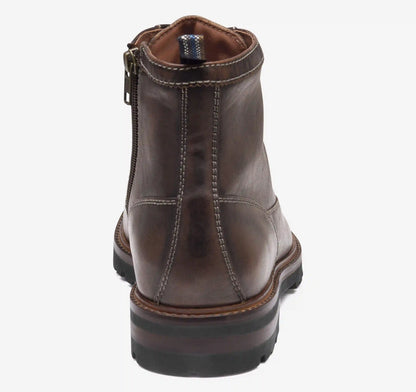 Britton Lace-to-Toe Boot - Dark Brown Bomber Leather