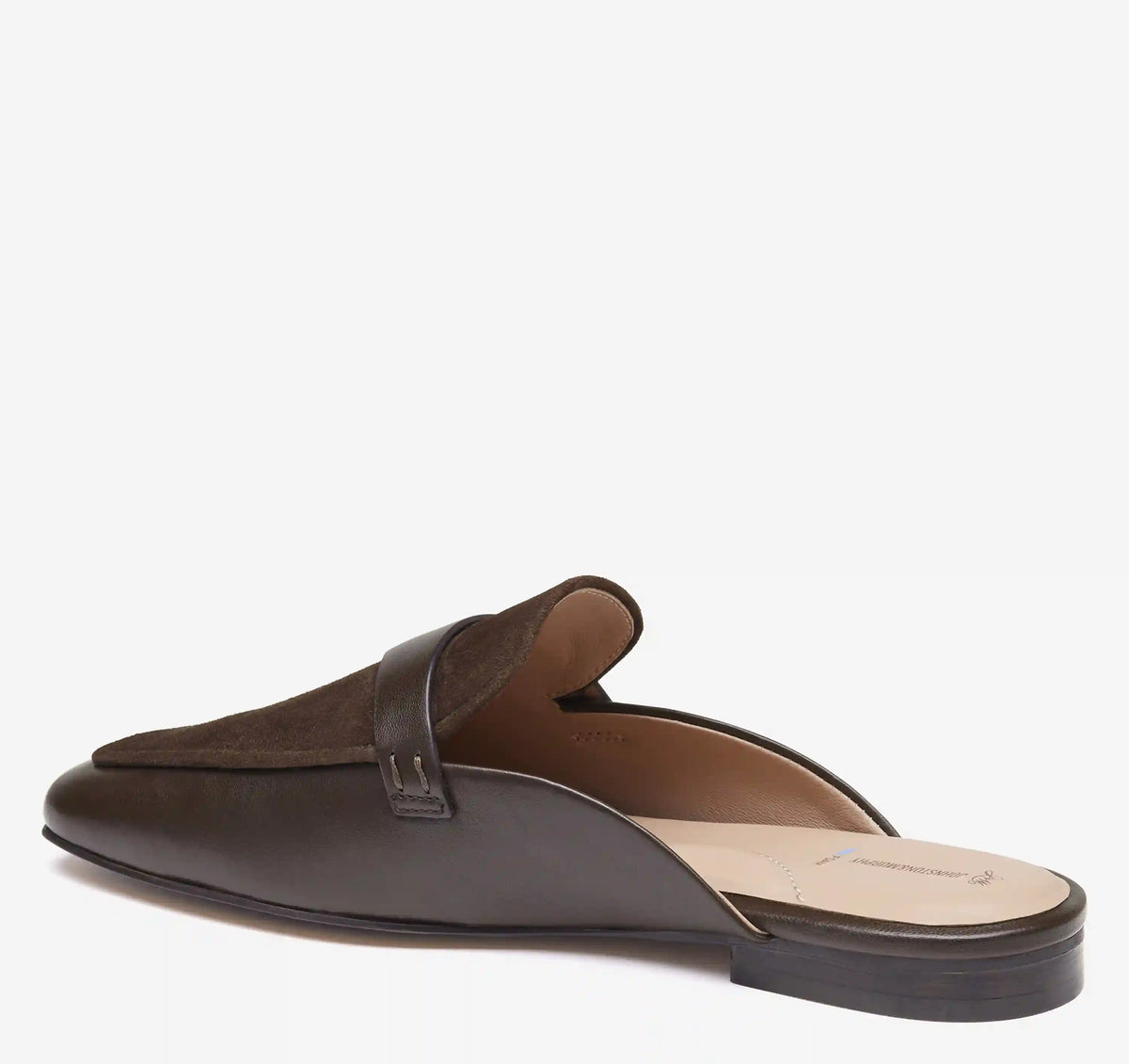 Isabel Penny Mule - Chocolate Glove Leather/Kid Suede