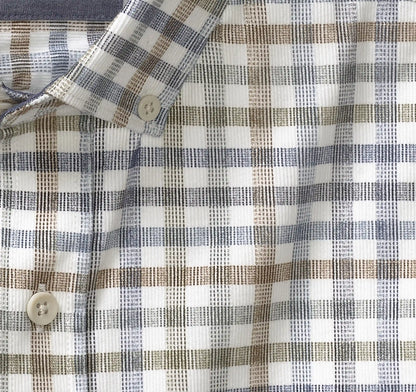 Plaid Corduroy Shirt - Ivory Plaid