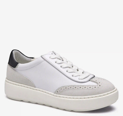 Cammie T-Toe Lace-Up - White Glove Leather/Suede
