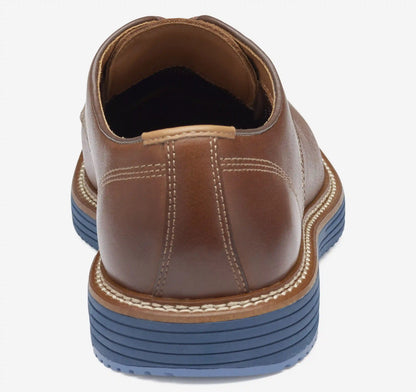 Upton Plain Toe - Tan Full Grain/Blue Sole