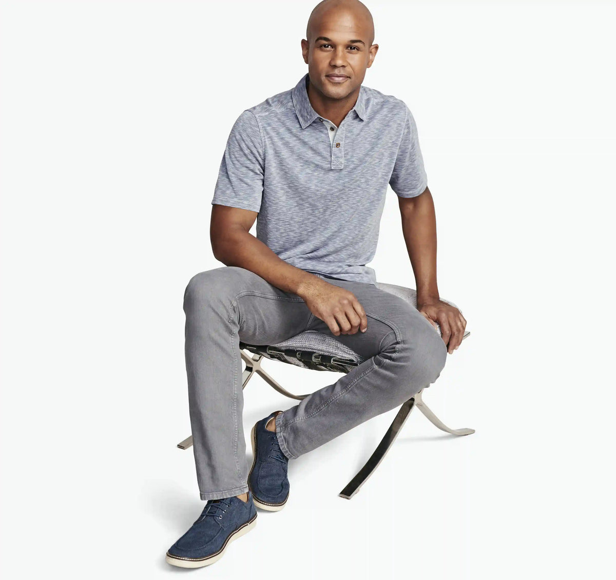 Vintage Slub Polo - Indigo