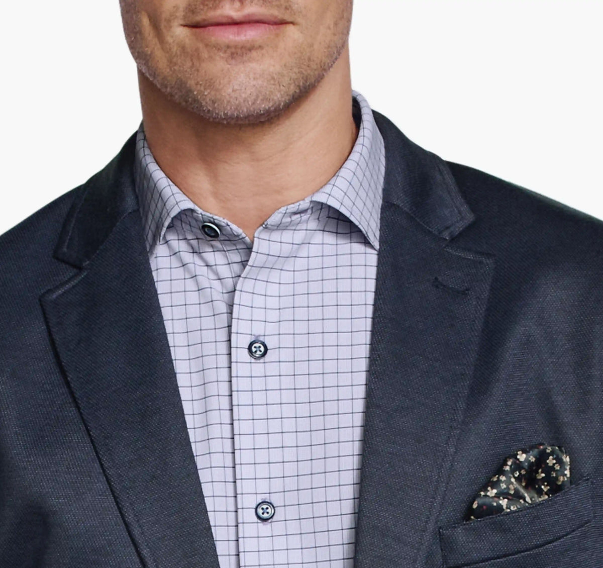 XC Flex® Pinnacle Knit Blazer - Navy Birdseye