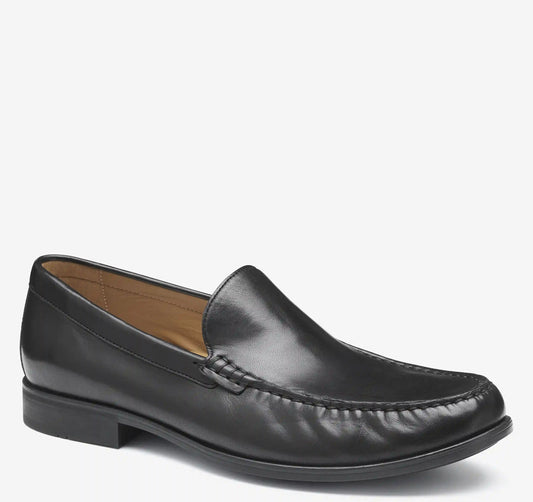 Harrison Venetian Loafer - Black Glove Leather