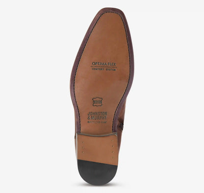 Ashton Inside-Zip Boot - Tan/Brown Hand-Finished Full-Grain Leather