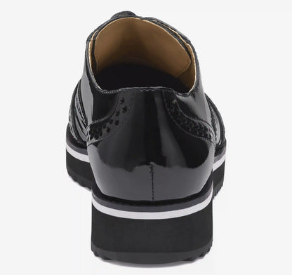 Ulyssa Wingtip - Black Patent Leather