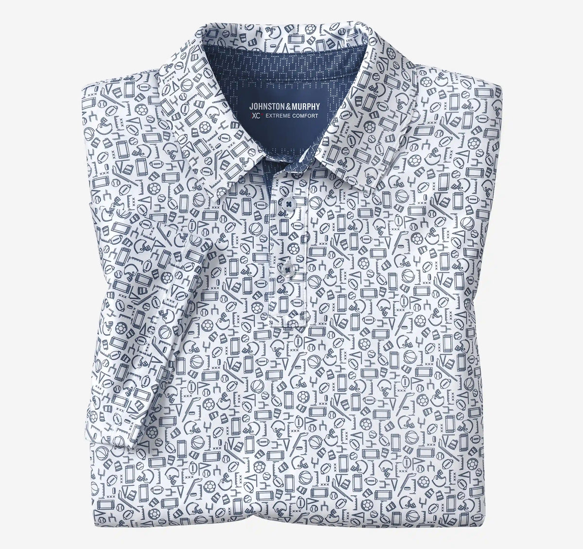 Game Day XC+™ Multi-Sport Print Polo - Navy