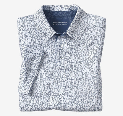 Game Day XC+™ Multi-Sport Print Polo - Navy