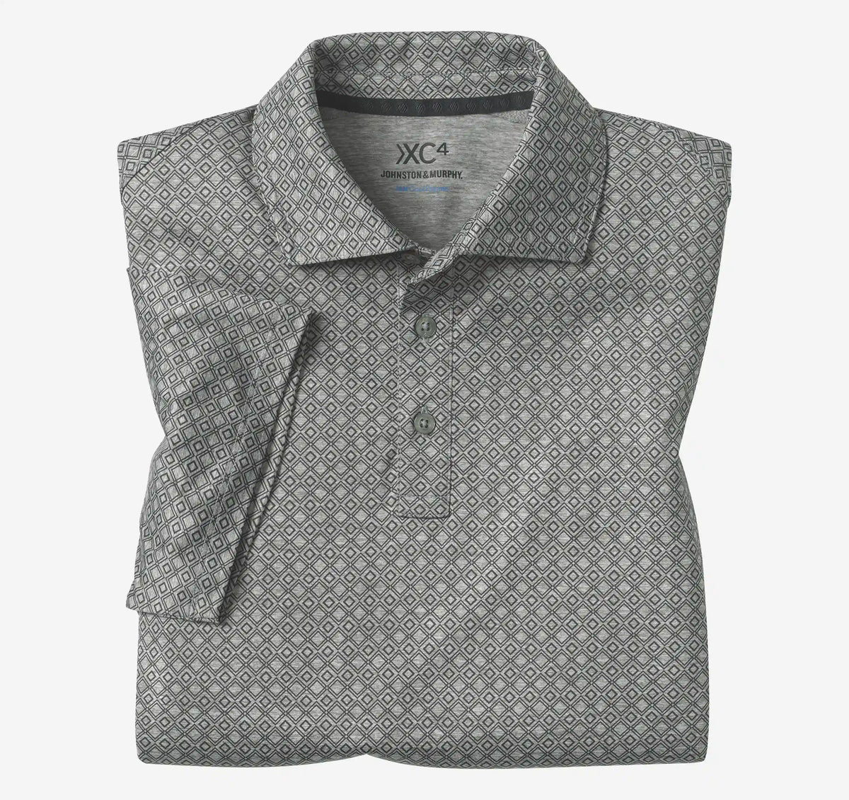 XC4® Performance Print Polos + Cool Degree® - Gray Diamonds