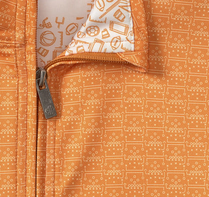 Game Day XC4® Plays Print Quarter-Zip - Orange