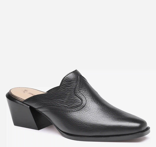 Kalista Mule - Black Full-Grain Leather
