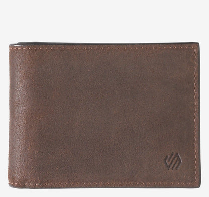 Rhodes Billfold Wallet - Brown Bomber Leather