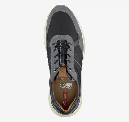 XC+™ Declan Jogger - Gray Suede/Black Waterproof Full Grain Leather