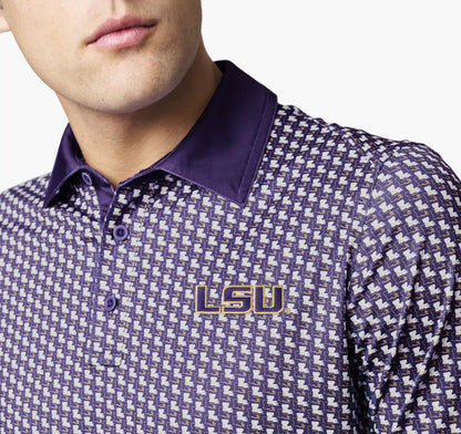 Collegiate XC+™ State Print Polo - LSU - Purple