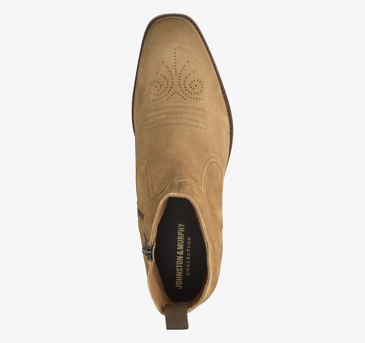 Arrister Western Boot - Tan Italian Suede