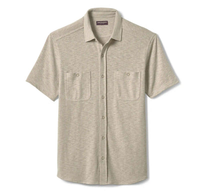 Riley Short-Sleeve Knit Shirt - Sand