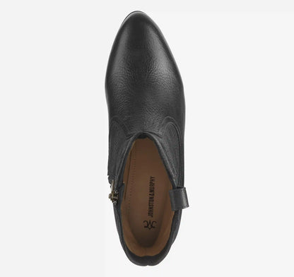 Tristen Western Bootie - Black Waterproof Full Grain